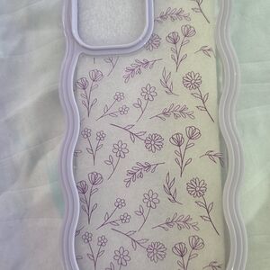 Iphone 12 Pro Max - Floral Lavender Wave Edge Phone Case